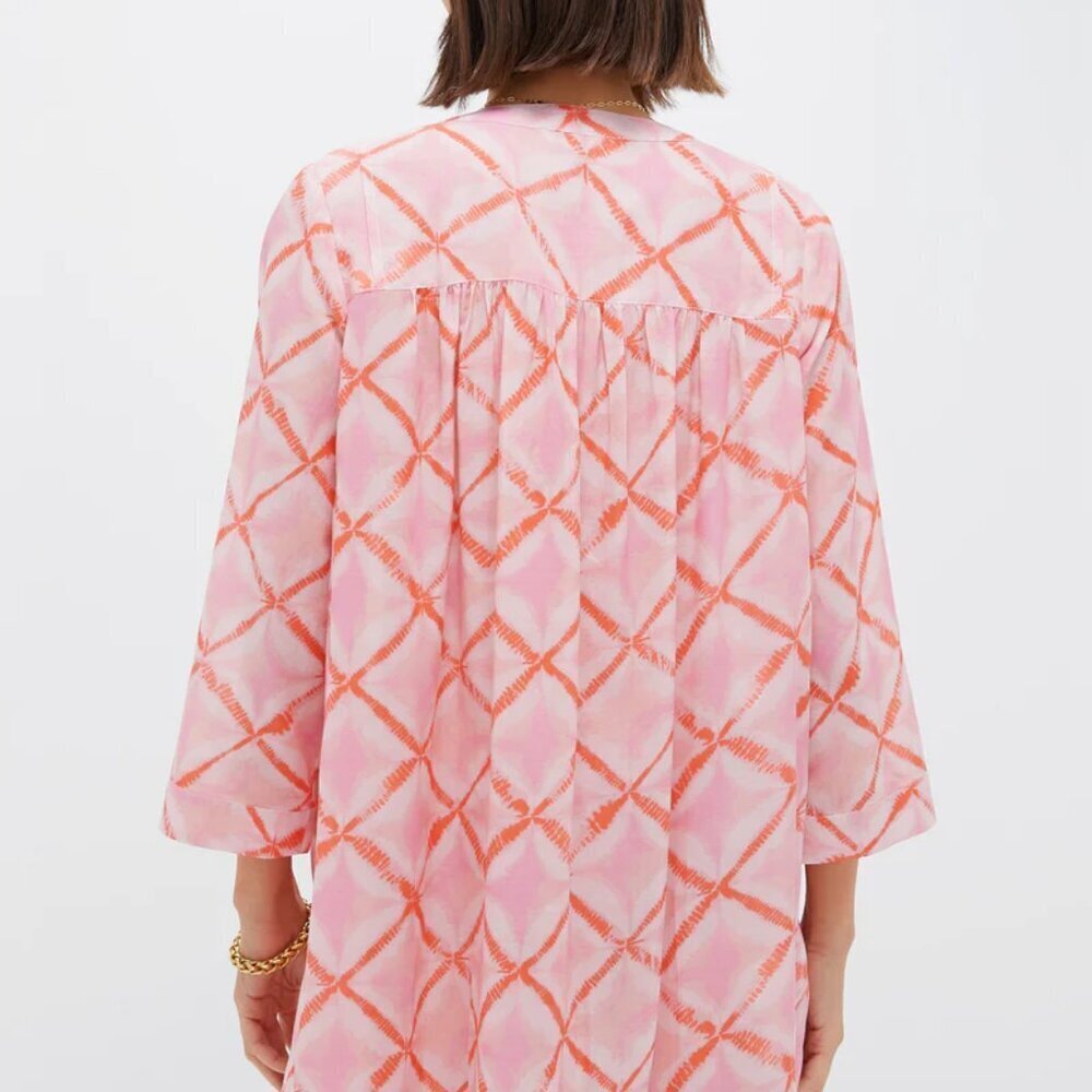 Tuckernuck Cover-up / Mini Dress - NWT! Pink & Coral - Picture 4 of 5